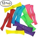 Cevinee Extra Strong Fidget Toys (12 pack / 6 color) Sensory Fidgets - Release Anxiety and Stress, Improve Concentration - #1 ADHD Therapist Recommended for Kids and Adults