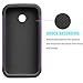 Motorola Moto E Case, Moto E 1st Gen Case, Tekcoo(TM) [Tmajor Series] [Purple / Black] Shock Absorbing Hybrid Rubber Grip Plastic Impact Defender Rugged Slim Hard Case Cover Shell For Moto E 2014