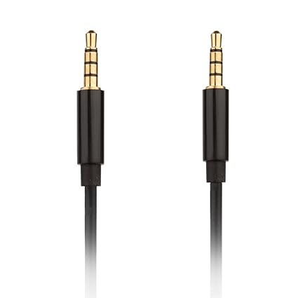 REYTID Ersatz von 3,5 mm auf 3,5 mm 4-polige Kabel für Turtle Beach Gaming-Headsets - 1,2 m Gold plattiert Chat Talkback Mobi