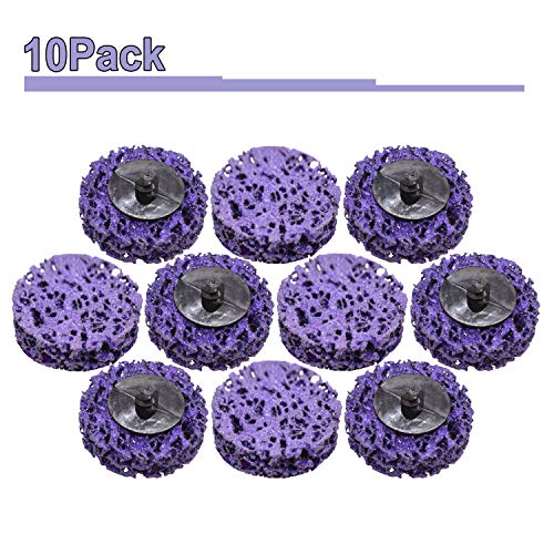 10 PCS Roloc Strip Disc Rust Removal Wheel Surface Conditioning Rust Paint Remove Clean Angle Grinder Disc Wheel 2 inch (10PCS)