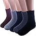 Debra Weitzner Mens Fuzzy Socks Grip Socks Microfiber Plush Sleeping Socks Soft Anti-Skid 5/6 Pairs Solid