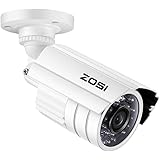 ZOSI 1080P HD 1920TVL Hybrid 4-in-1 TVI/CVI/AHD/960H CVBS CCTV Camera 24PCS IR-LEDs Security Day/Night Weatherproof Bullet Surveillance Cameras For HD-TVI, AHD, CVI, and CVBS/960H analog DVR (White)