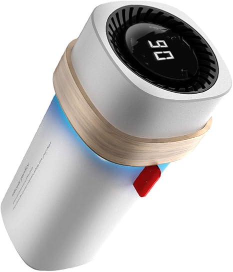 Amazon Co Jp スマート空気清浄機 ポータブルカーイオナイザー空気清浄機 低ノイズ ほこり 煙 臭い 寝室用 オフィス 白 ホーム キッチン
