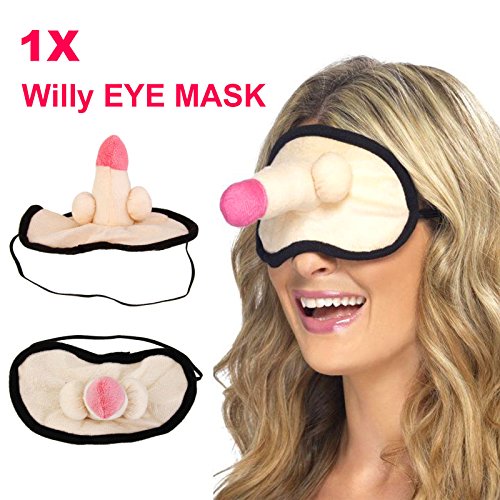 Willy pecker penis dick eye mask bachelorette party hen…