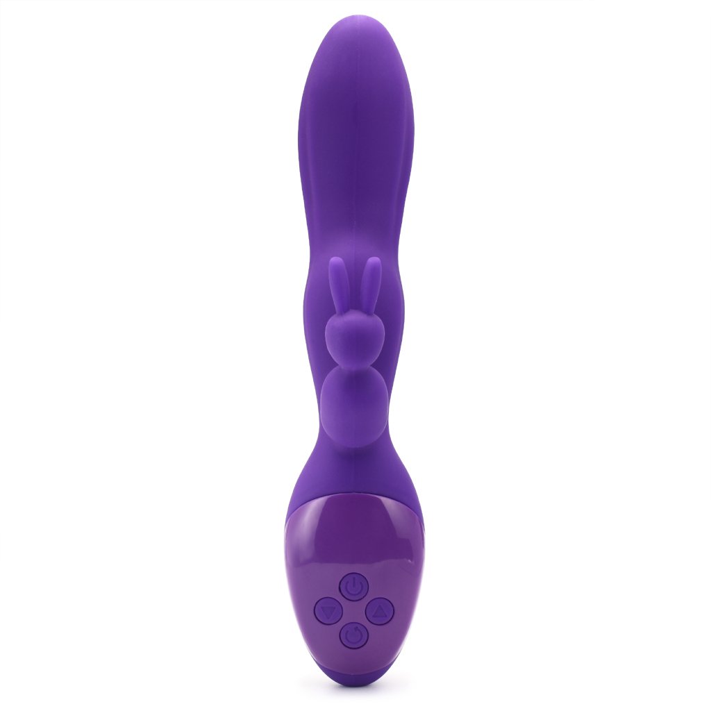 Cocoapa Rabbit Vibrator Rechargeable Waterproof Massager Handheld Electric Massagers Medical Silicone Wireless Dildo Vibrator G-spot Vibrator for Women (Purple)