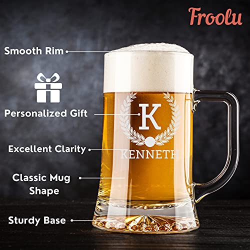 Personalized Beer Mugs (Set of 4) 9 Premium Customizable Design