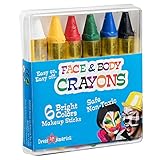 Face Paint 6 Color Crayon - Color Face Paint Ultimate Party Pack