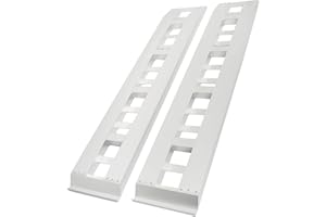 TJHSM 80x15 Aluminum Ramps Car Trailer Truck Hook End 2 Pack 6000Lbs