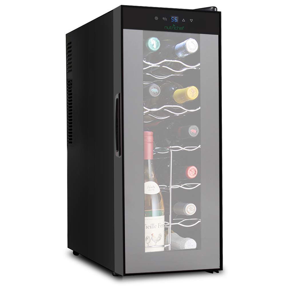 thumbnail image 2 of Velivi 12 Inch Wine Cooler Refrigerator,Mini Wine Fridge 18 Bottle Capacity,Built-in Or Freestanding Professional Wine Chiller With Quiet 2 of 14