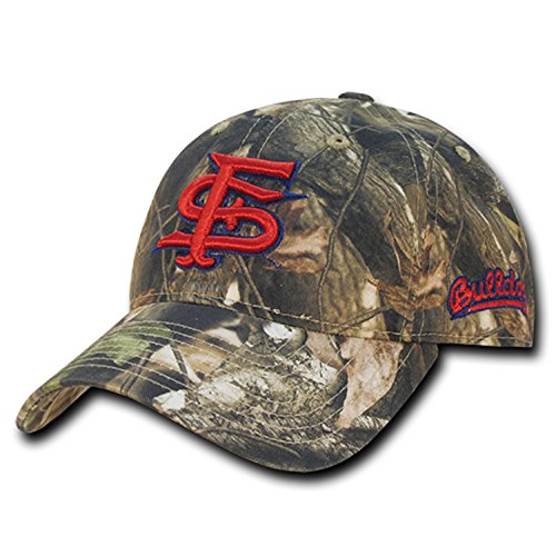University of Fresno State Bulldogs Cotton Hybricam Camo Camouflage Polo Style Baseball Ball Cap Hat