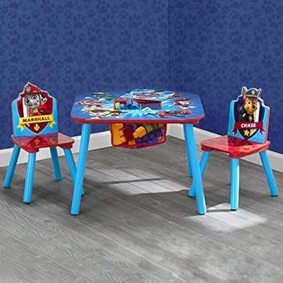 paw patrol wooden table and chairs