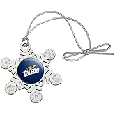 GRAPHICS & MORE University of Toledo Rockets Logo Metal Snowflake Christmas Tree Holiday Ornament