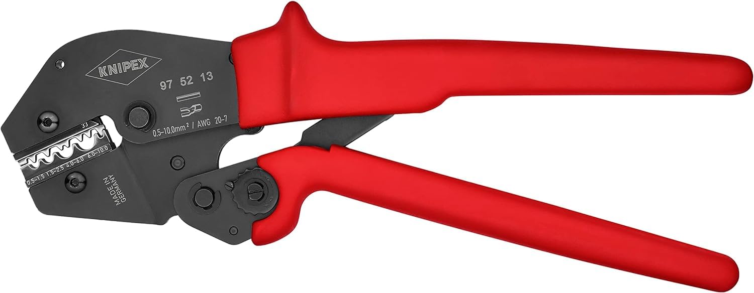 KNIPEX Crimping Pliers for Two-Hand Operation with Non-Slip Plastic Grips 250 mm, 97 52 13