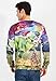 uideazone Men Women Ugly Christmas Sweatshirts Cool Galaxy Dinosaur Graphic Long Sleeve Shirt Dinosaur-2 Asia XL= US L