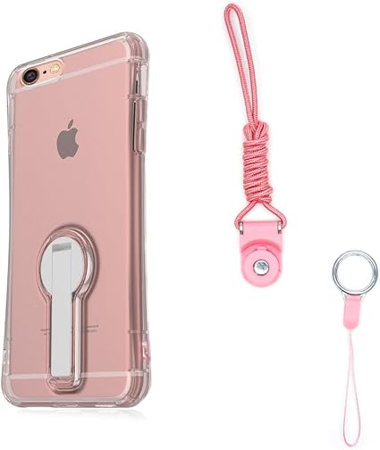 Amazon Ciscle Iphone6s ケース Iphone6 ケース 4 7インチ 用 防塵キャップ付き Tpu角強化保護 保護カバー 一体型 ソフト クリアケース カバー 円弧状 落下防止 落下防止ストラップ ピンク ケース カバー 通販
