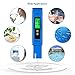 Jellas Pocket Size pH Meter Digital Water Quality Tester for Household Drinking Water, Swimming Pools, Aquariums, Hydroponics, pH Measurement for 0-14.0 pH (Z-Blue - pH Meter Auto Calibration)