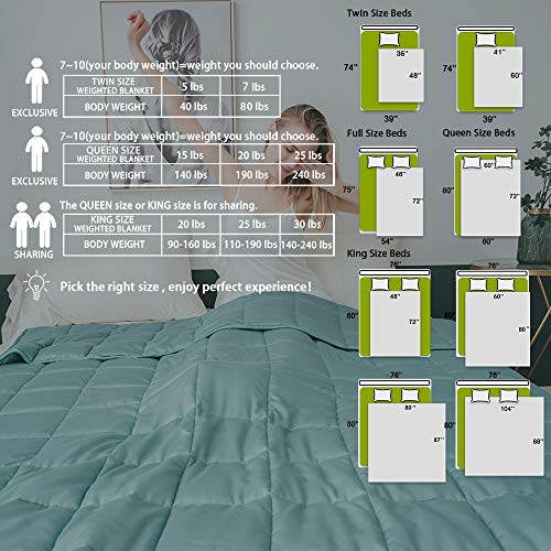 Dornroscn Bamboo Cooling Weighted Blanket 100 Natural Bamboo Viscose