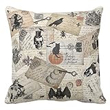 Modern Vintage Halloween Postcards Pillow Case