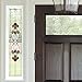 InHome NH2419 Red Hanover Stained Glass Decal, White & Off-White