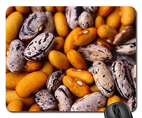 Mouse Pad - Beans Haricot Dry Brown Raw Uncooked Natural