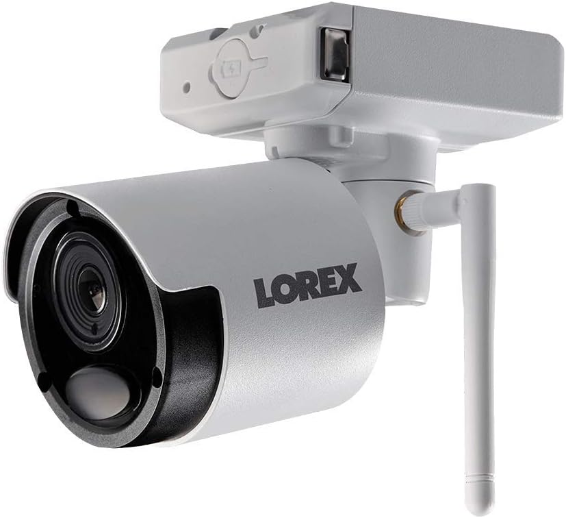 Lorex LWB5801 Indoor/Outdoor Wire-Free Accessory Camera for Battery Powered, Audio Security Bullet Camera,1080p HD, 150ft IR Night Vision, 2-Way Talk, Works with LHB926,LHWF1000, White Metal