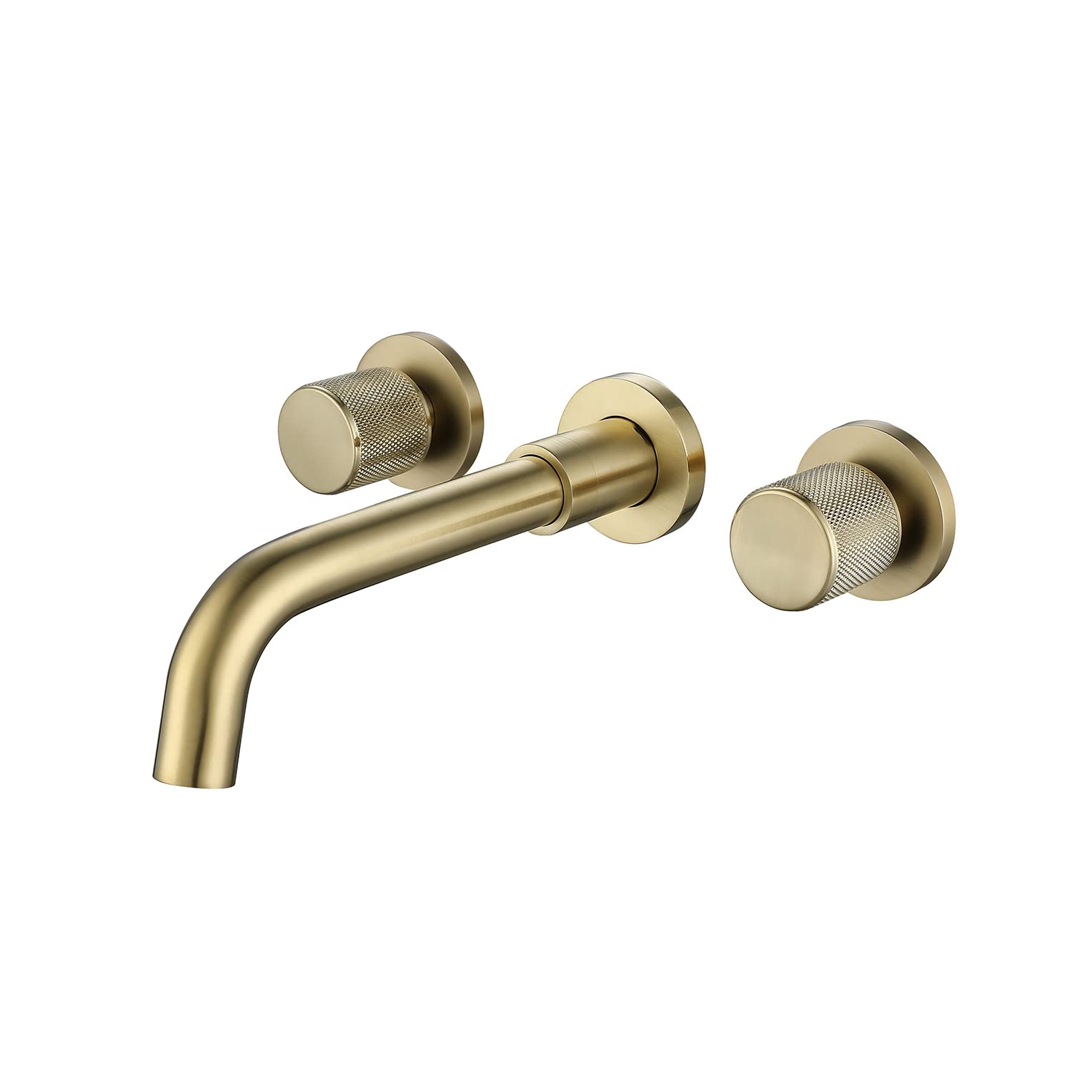 Wall Mounted Bath Taps Wall Taps Brushed Gold Bath Filler Tap Brass Bathroom Faucet