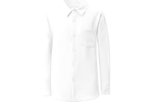 iLover Casual Boys' Short Sleeve Woven Shirt Button Down Shirts 6-13 Years