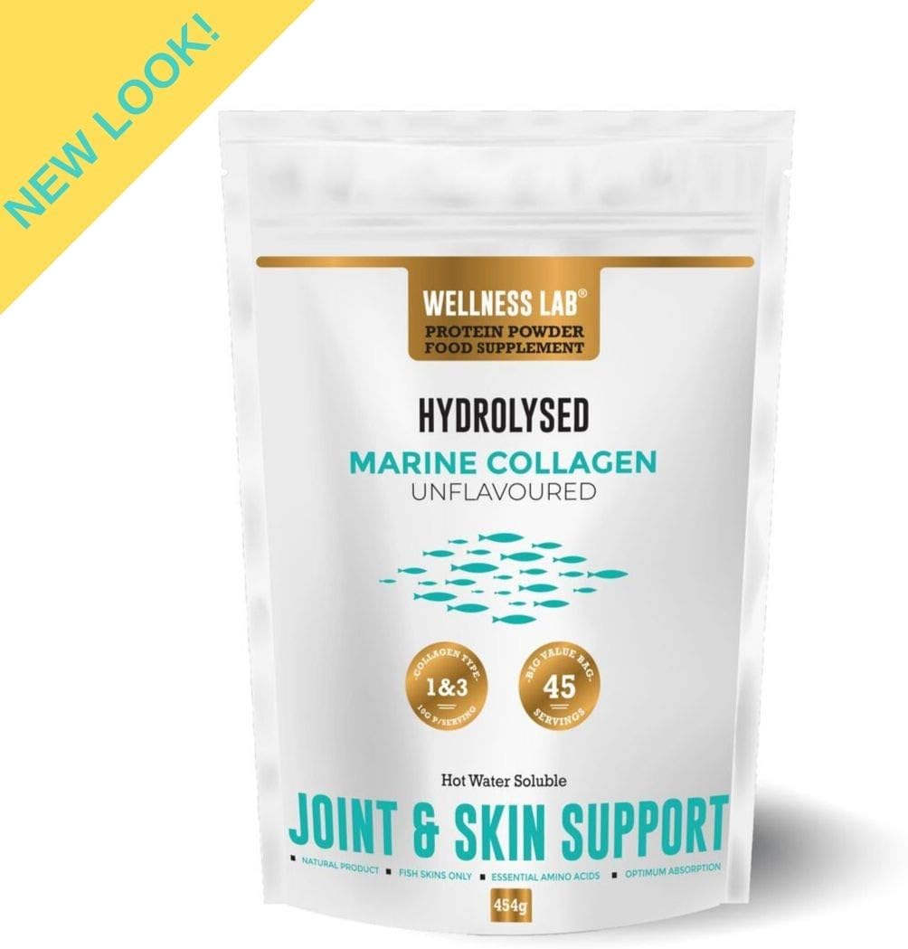 Marine Collagen Powder 10,000mg, Hydrolysed Type 1 & 3 Marine Collagen Peptides, High Strength Marine Collagen Supplement - Image 3