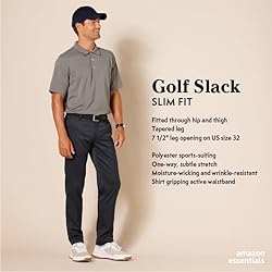Amazon Essentials Men's Slim-Fit Stretch Golf