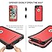 ImpactStrong for iPhone 7/8 Waterproof Case [Fingerprint ID Compatible] Slim Full Body Protection - Red