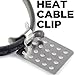 Heat Cable Roof Clip for Securing Ice Dam Heat Tape and Heat Cable to Roofs (25 Pack) (Aluminum)