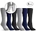 6 Black Non-Skid No Slip Hospital Tube Socks for Adults,SIZE:10-13