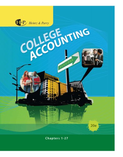 College Accounting, Chapters 1-27 (Available Titles CengageNOW)