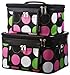 World Traveler 2-Piece Polka Dot Cosmetic Train Case