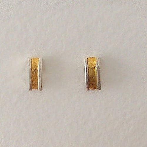 24k gold quarter studs