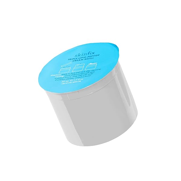 SKINFIX TRIPLE LIPID-PEPTIDE CREAM REFILL – 1.7 OZ – RICH FACE MOISTURIZER TO INSTANTLY HYDRATE & RESTORE DRY, SENSITIVE SKIN – NON-COMEDOGENIC, FRAGRANCE FREE, VEGAN, CRUELTY FREE