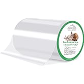 Door Protector from Dog Scratching 118" x 8.2" Cat Scratch Door Frame Single Side Adhesive Protector Anti Dog Scratch Door Guard for Dogs Clear CHUANGSEED