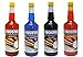 Perfect Stix Syrup Set-4 Snow Cone SYRUP 1 L Each (Blue Raspberry, Cherry, Grape, Orange) (Pack of 4)