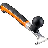 Premium Ergonomic 2.5-Inch Carbide Paint Scraper Tool for Coating Removal | Heavy-Duty Scraper with a 2-1/2-Inch Tungsten Carbide Blade and Two-Handed Grip for Removing Coatings and Residue