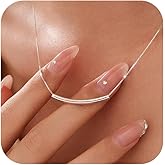 AIBELOPY 925 Sterling Silver Necklaces for Women Trendy Minimalist, Statement Pendant Necklace Choker Necklace Friendship Necklace for Jewelry Birthday Valentines Day Gifts for Her