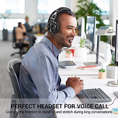 OneOdio A71 PC Headsets with Boom Mic Office Over Ear Wired