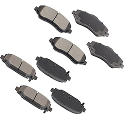 cciyu D1273 D1596 Front & Rear Disc Brake Pads Kit