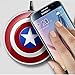 Bleiou Captain America Wireless Charger Pad For SAMSUNG Galaxy S6/S6 Edge/S6 edge+ Google Nexus 4/5 Lumia 920 Cargador Inalambrico