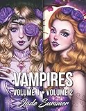 Vampires: An Adult Coloring Book Collection with Sexy Vampire Women, Dark Fantasy Romance, and Haunting Gothic Scenes for Relaxation