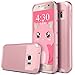 ULAK Galaxy S7 Case, S7 Case, Hybrid Dual Layer Protective Case for Samsung Galaxy S7 (2016 Release) 2-Piece Style Soft TPU Hard PC Shell Cover (Rose Gold/Rose Gold) Will not Fit S7 Edge
