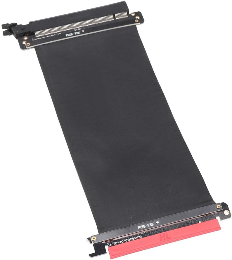 BQLZR PCI Express 9.5 Inch Extension Port 16x Flexible Cable High Speed Riser Card Adapter Ribbon, Black - Image 3