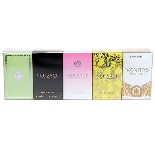 Versace Variety Gift Set Versace Versense EDT 5 ml, Versace Crystal Noir EDT 5 ml