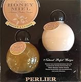 Perlier Honey & Lemon Miel Bath & Shower Cream & Moisturizing Body Milk Set