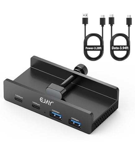 Amazon.com: EJAY Clamp USB Hub Desk Mount, 5-in-1 Aluminum