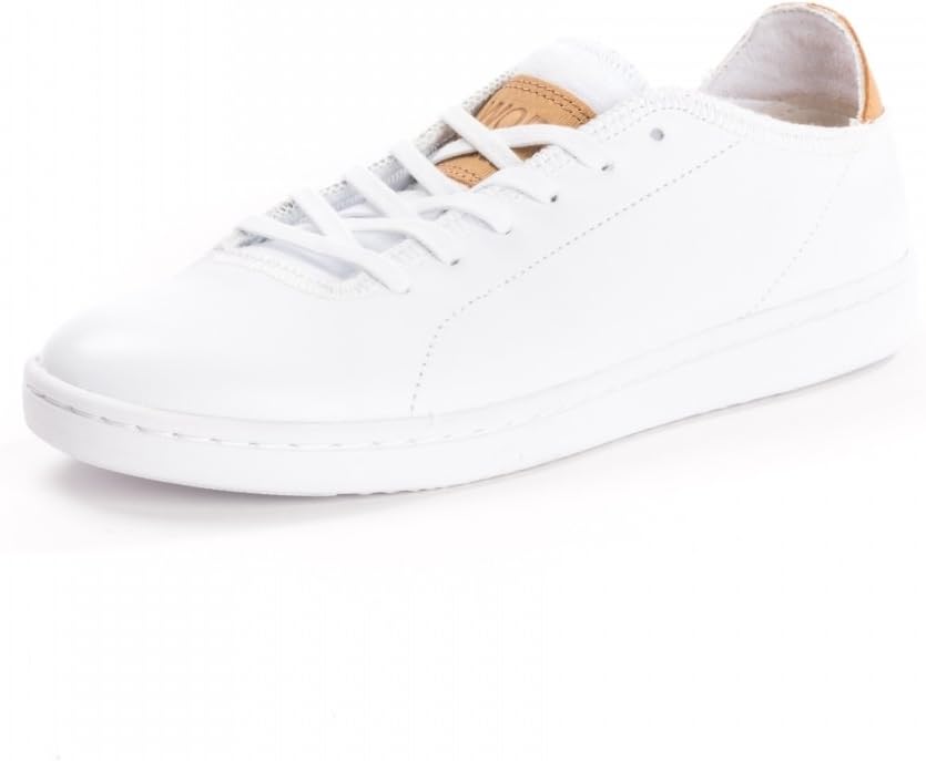 Woden Jane Leather Trainers in Bright White
